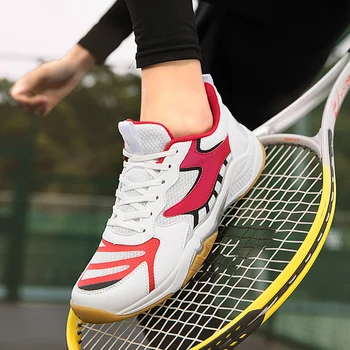 Profesyonel Badminton Ayakkabı Kadın Hafif Tenis Sneakers Erkekler için Anti Kayma Badminton Sneakers Lüks Tenis Ayakkabıları