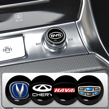 10 adet araba logosu 3D Etiket Düğmesi Dekor Su Geçirmez Rozeti Toyota Yaris Hilux Corolla Prius Amblemi Auris Rav4 Prado Aksesuarları