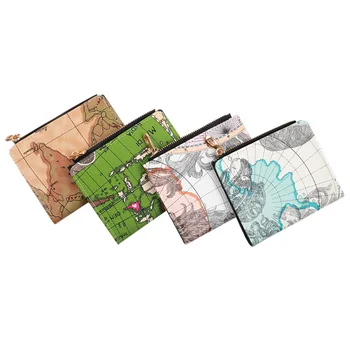 Yaratıcı Yeni Dünya Haritası Pasaport Kapağı Cüzdan Çanta KIMLIK Adres Tutucu Taşınabilir PU Deri Yatılı Cüzdan Kılıf Seyahat Aksesuarları 0
