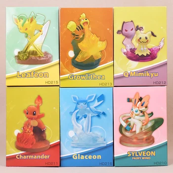 Anime Pokemon Pikachu Eeveelution kawaii sevimli Gizem Kutusu Şekil Kör Kutu için En İyi Hediye Anime Figürü Şanslı Kutu 1
