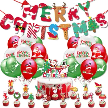 Merry Christmas Balonlar Noel Baba Kardan Adam Elk Globos DIY Noel Süslemeleri Ev İçin Yeni Yıl 2022 Navidad Parti Dekor