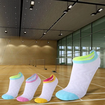 Koşu spor çorapları Bayanlar Kalınlaşmış Havlu Alt Badminton Çorap Nefes Tekne Çorap Toptan Çorap