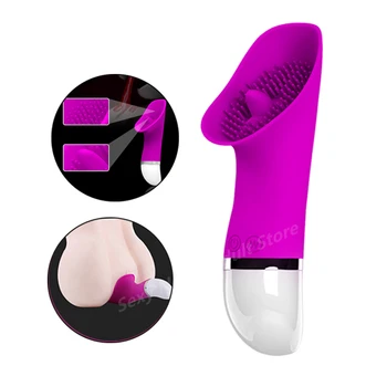 Silikon Oral Dil Vibratör Kadınlar İçin 30 Hız Meme Enayi Clit Pussy Pompa Masaj Stimülatörü Yapay Penis Titreşimli Oral Seks Oyuncakları 0