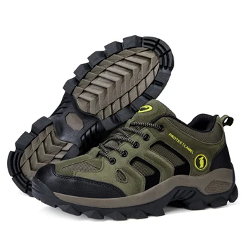 Erkekler Açık Yürüyüş kamp ayakkabıları Sonbahar Kış Yürüyüş Koşu Sneaker Çizmeler Kaymaz Dağ spor ayakkabılar Zapatos Hombre