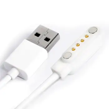 Evrensel 4pin Manyetik şarj kablosu USB şarj aleti Kablosu Çocuklar için akıllı saat Giyilebilir Cihazlar Aksesuarları