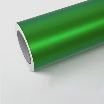 1. 52x18 m Ağır Metal Etkisi Vinil Nasıl Karbon Fiber Araba Kaput Koruyucu Alev Yeşil