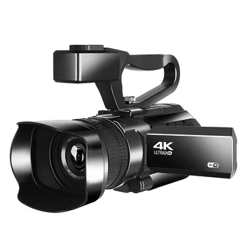 ELRVIKEC Kamera 4K Ultra HD 48MP Video Kamera YouTube Akışı için Kullanılan 30X Dijital Zoom Gitmek Gece Dokunmatik Ekran Kamera