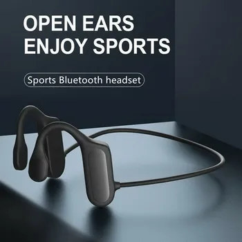 Kablosuz Bluetooth Kulaklık Bluetooth 5.0 Kemik Iletken Ses Spor Stereo Mic ıle Su Geçirmez Bluetooth Kulaklık