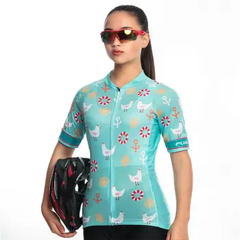 2018 Kadın Bisiklet Jersey Kadın Maillot Ciclismo Yaz Açık Spor MTB motorcu ceketi Ve Silika JEL Ped Şort WM08 2
