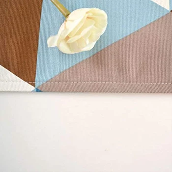 Modern Geometrik e-Desen Masa Koşucu-Polyester Kumaş Masa üstü dekorasyon Ev Dekor CNIM Sıcak 4