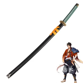 [Komik] 100cm Cosplay Oyunu Touken Ranbu Çevrimiçi Mutsunokami Yoshiyuki silah Ahşap samuray Kılıcı modeli Anime Kostüm partisi hediye