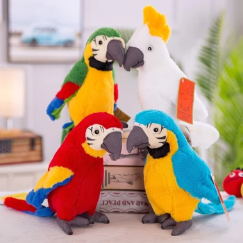 yaklaşık 26 cm güzel güzel papağan peluş oyuncak yumuşak bebek bebek oyuncak Noel hediyesi h1320