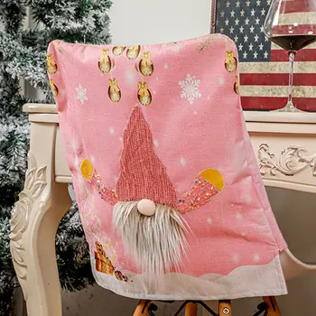 Ürünleri Noel Dekorasyon noel sandalyesi Kapak Rudolph sandalye kılıfı Pembe Işıklı Ev Masa Dekorasyon 4