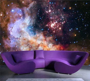 3D Muhteşem Galaxy fotoğraf duvar kağıdı Özel İpek Duvar Kağıdı Yıldızlı Gece duvar resmi Sanat Boyama Hoom dekor Çocuk Yatak Odası Oturma odası 1