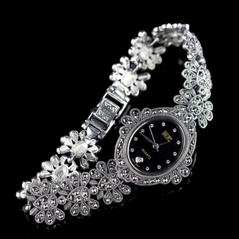 Karakter Gümüş Ürünler Vintage Tay Gümüş Güzel El Takı S925 Ayar Gümüş Takı Toptan Bayanlar İzle Bilezik 2