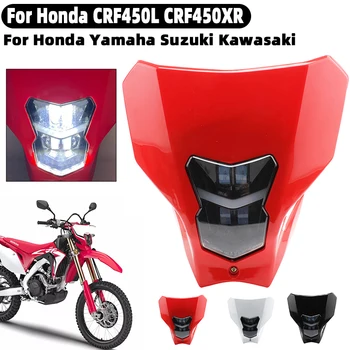 Motosiklet Yeni LED Far Su Geçirmez Fiş Başkanı İşık Honda 2019-2020 İçin CRF450L CRF450XR CRF 450XR 450L 450 L XR Suzuki