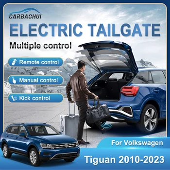 Araba Elektrikli Bagaj Kapağı Araba Kapı Closer Elektrikli Bagaj Tahrik Tekme Sensörü Arka Kapı Güç Kiti Volkswagen VW Tiguan 2010-2023 İçin