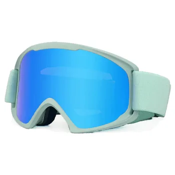 2022 Yeni Silindirik Kayak Gözlüğü Büyük Alan Sis Geçirmez Rüzgar Geçirmez ve UV Geçirmez Gözlük