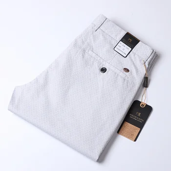 Yaz Ekose İnce Düz Sıska Kore Tarzı Giysiler Erkek Pantolon 2023 Beyaz Ofis Elbise Pantolon Erkek 3