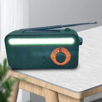 Acil Radyo El Krank Güneş 2000mAh AM / FM / SW Hava Radyo taşınabilir pil Kumandalı Radyo ile cep telefonu Şarj Cihazı 2