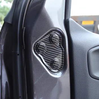 Kapı Kilidi Kapağı ve Kapı Vidası Kapak Trim Aksesuarları Jeep Wrangler JL Gladyatör JT 2018-2022, ABS Karbon Fiber 5