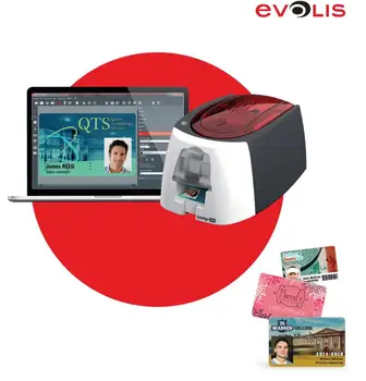 Evolis Badgy 200 Tek taraflı Plastik Akıllı kimlik kartı yazıcısı 4