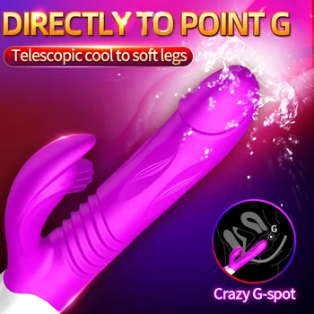 G Spot Tavşan Vibratör Yapay Penis Teleskopik Büyüt Yetişkin Erotik Oyuncaklar Yüksek Kaliteli Seks Makinesi Vibratör Kadınlar İçin Seks Oyuncakları Seks Shop 2