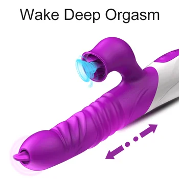 G Spot Tavşan Vibratör Yapay Penis Teleskopik Büyüt Yetişkin Erotik Oyuncaklar Yüksek Kaliteli Seks Makinesi Vibratör Kadınlar İçin Seks Oyuncakları Seks Shop 5