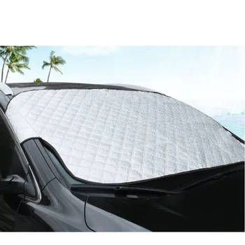 Dış Ön Cam araba kılıfı Açık Koruma Kar Blok Güneşlik Toz Geçirmez Anti-hırsızlık Hatchback Sedan SUV 0