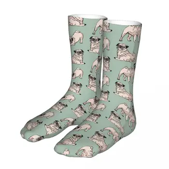 Sevimli Köpek Pug Çorap Erkekler Kadınlar Polyester Moda Köpek Sevgilisi Çorap Harajuku İlkbahar Yaz Sonbahar Kış Çorap Hediyeler