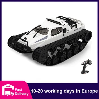 RC Tankı 1:12 Ölçekli Uzaktan Kumanda Paletli Yüksek Hızlı Tank Off-Road 4WD RC Araba 2.4 GHz Radyo RC Ordu Kamyon Sürüklenme Tankları Çocuklar için