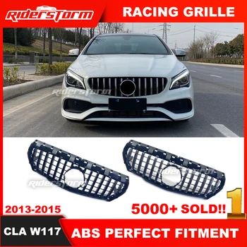 Yıl 2013 2014 2015 W117 Izgara GT Stil Ön Tampon Grille mercedes CLA sınıfı W117 CLA180 CLA200 CLA250 W117 GT ızgara
