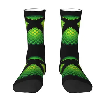 Moda Erkek Erkek Xbox Geo Kayalar Logo Elbise Çorap Unisex Rahat Sıcak 3D Baskı Oyun Oyun Hediyeler Ekip Çorap