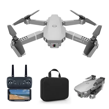E68 RC Drone HD İHA Geniş Açı 4K WİFİ 1080P FPV Uçak Katlanır Video Canlı Kayıt Quadcopter Yükseklik Drone Kamera VS e58