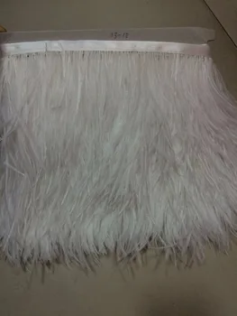 kaliteli Z-han41815-5 devekuşu tüyü kırpma saten başlık devekuşu tüyü saçak düzeltir tatil elbisesi