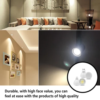 Tavan ışık değiştirme LED 90lm 220V aşırı akım koruma alışveriş merkezi vitrin spot MR116-30 sıcak beyaz 1