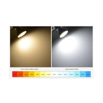Tavan ışık değiştirme LED 90lm 220V aşırı akım koruma alışveriş merkezi vitrin spot MR116-30 sıcak beyaz 5