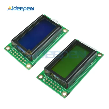 0802 LCD Modülü 8x2 Karakter Ekran 5V LCD Arka Mavi/Sarı Arduino DİY Kiti İçin 0