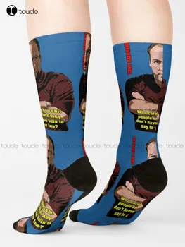 Tony Soprano Sopranos Çorap Bayan futbol çorapları Sokak Kaykay Çorap Unisex Yetişkin Genç gençlik çorapları Hd Yüksek Kaliteli Sanat