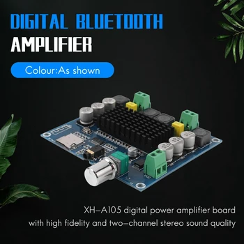 FULL-XH-A105 Bluetooth 5.0 TDA7498 Dijital Amplifikatör Kurulu 2X100W Stereo Ses AMP Modülü Desteği TF Kart AUX Dıy Kiti 3