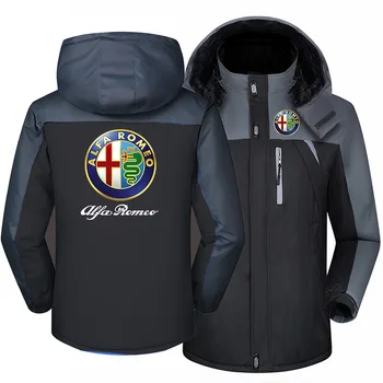 ALFA ROMEO ıçin YENİ Kış Ceket Erkekler Rüzgarlık Rüzgar Geçirmez Su Kalınlaşmak Polar Dış Giyim Outdoorsports Palto