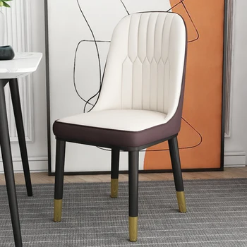 Açık Dışkı Paketi 4 yemek sandalyeleri Beyaz Bar Taburesi Arkalığı Modern yemek sandalyeleri Masası Yatak Odası Şezlong Verte Kore Mobilya 0