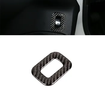 Arka Gövde Mercedes-Benz için Butonuna Kare Kapak Sticker Döşeme 3D Karbon Fiber Çıkartmalar C GLC Sınıf W205 araba Sticker Geçin 