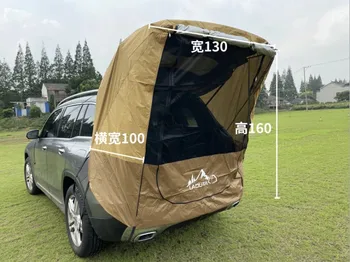 SUV kendi kendine sürüş turu araba arka çadır genişletilmiş alan güneşlik yağmur geçirmez açık kamp anti sivrisinek için Peugeot 2008 3008 4008 4