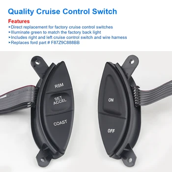 Direksiyon Cruise Kontrol anahtarı düğmesi Ford Explorer Sport Trac Ranger direksiyon Anahtarı Aksesuarları F87Z9C888BB 3