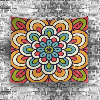 Yeni Gelenler Akdeniz Asılı duvar halısı Renkli Yaratıcı Halk-özel geometri Desen 0709 Ev Dekoratif Goblen