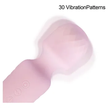 Güçlü Çok Hızlı Aydınlatmak AV Sihirli Değnek Vibratörler Kadınlar için Vücut Masajı Klitoris Teşvik seks çiftler için oyuncaklar 3