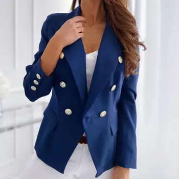 Moda Sonbahar Blazer Uzun Kollu Sıcak Takım Elbise Ceket İş Ofis Takım elbise Ceket günlük ceketler dış Giyim