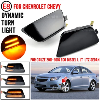 Canbus Flaşör Lambası LED Dinamik Dönüş Sinyali Yan İşaretleyici İşık İçin Chevrolet Cruze Sınırlı Dizel Eko L LS LT LTZ 2011-2016 0