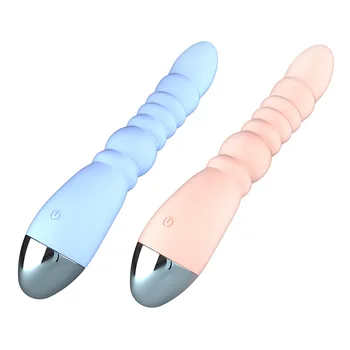 Iplik Masajı G Noktası Pussy Vibratör Klitoris Seks Oyuncakları Kadınlar için Vajina Stimülatörü Yetişkin Oyuncaklar USB Şarj Edilebilir Su Geçirmez 0